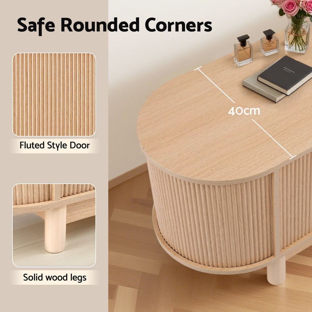 Artiss 160cm Pine TV Unit Storage Cabinet