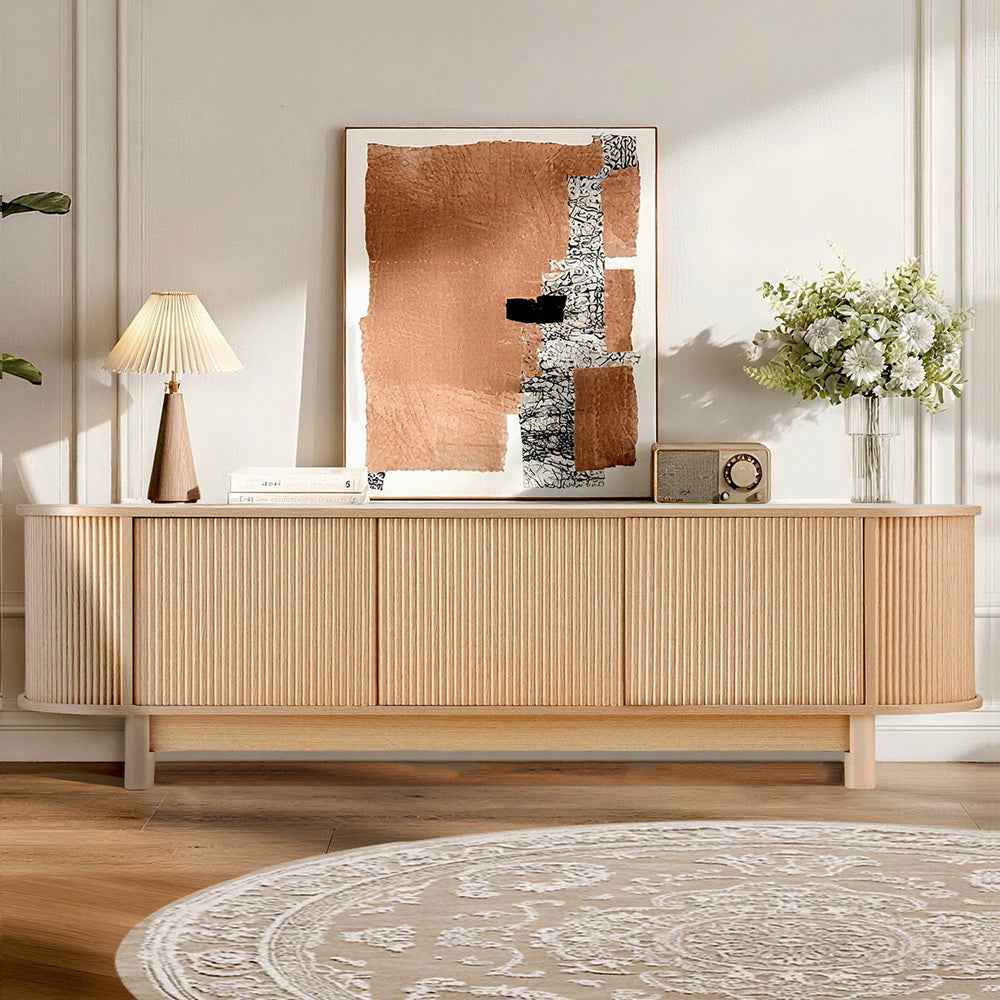 Artiss 160cm Pine TV Unit Storage Cabinet