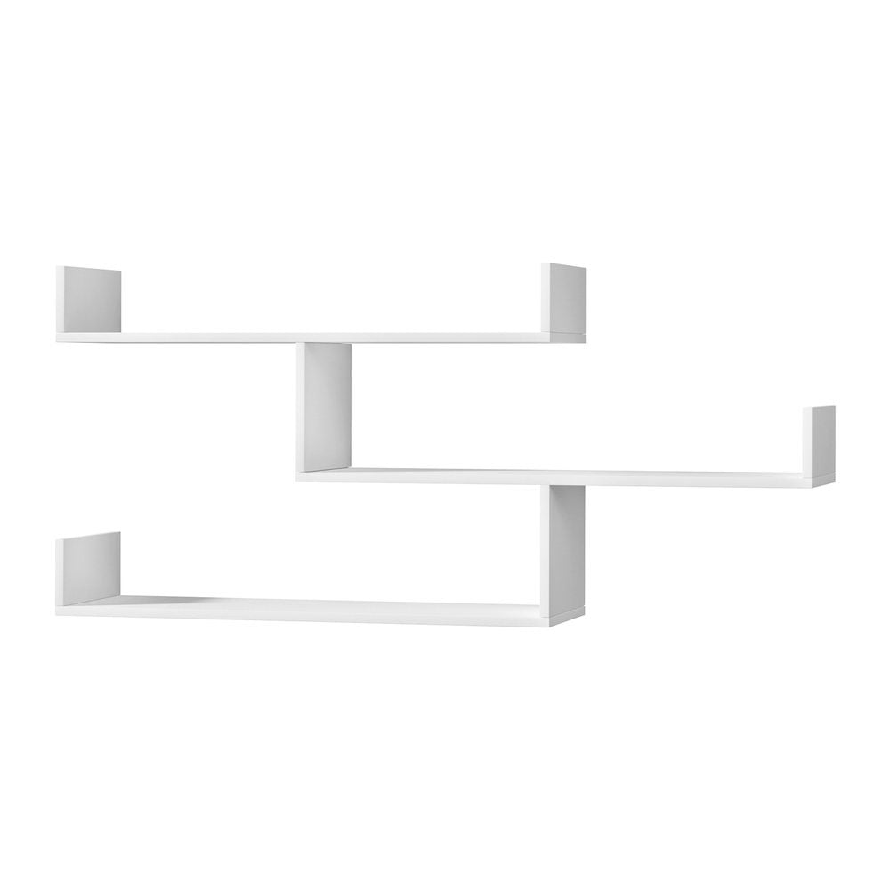 Artiss 3-Tier Floating Wall Shelf - White