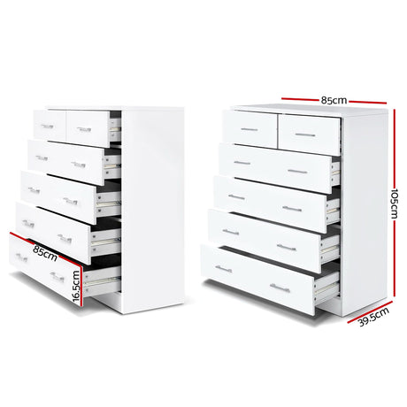 Contemporary 6-Drawer Chest for Elegant Storage