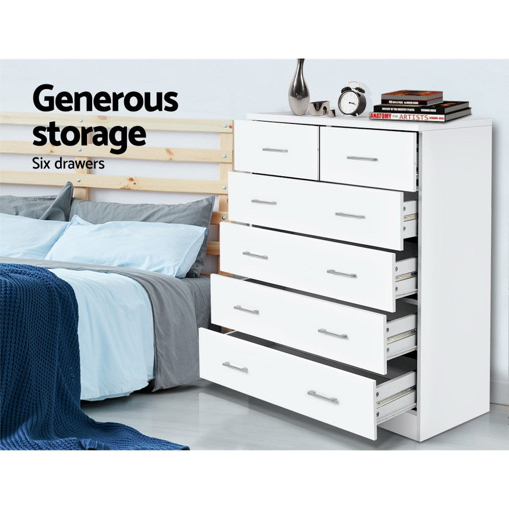 Contemporary 6-Drawer Chest for Elegant Storage