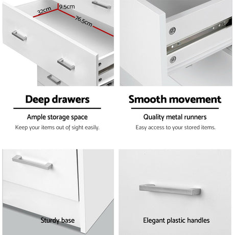 Contemporary 6-Drawer Chest for Elegant Storage