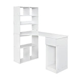 Artiss 120CM White Computer Desk with Bookshelf