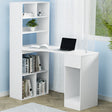 Artiss 120CM White Computer Desk with Bookshelf