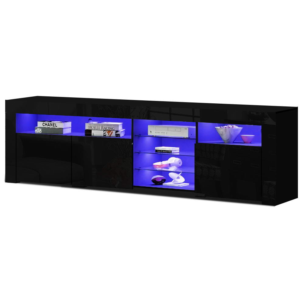 Artiss 180cm LED Black Entertainment Unit