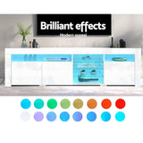 Artiss 180cm LED TV Cabinet - White