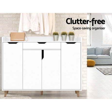 Adjustable 26-Pair Shoe Rack Cabinet