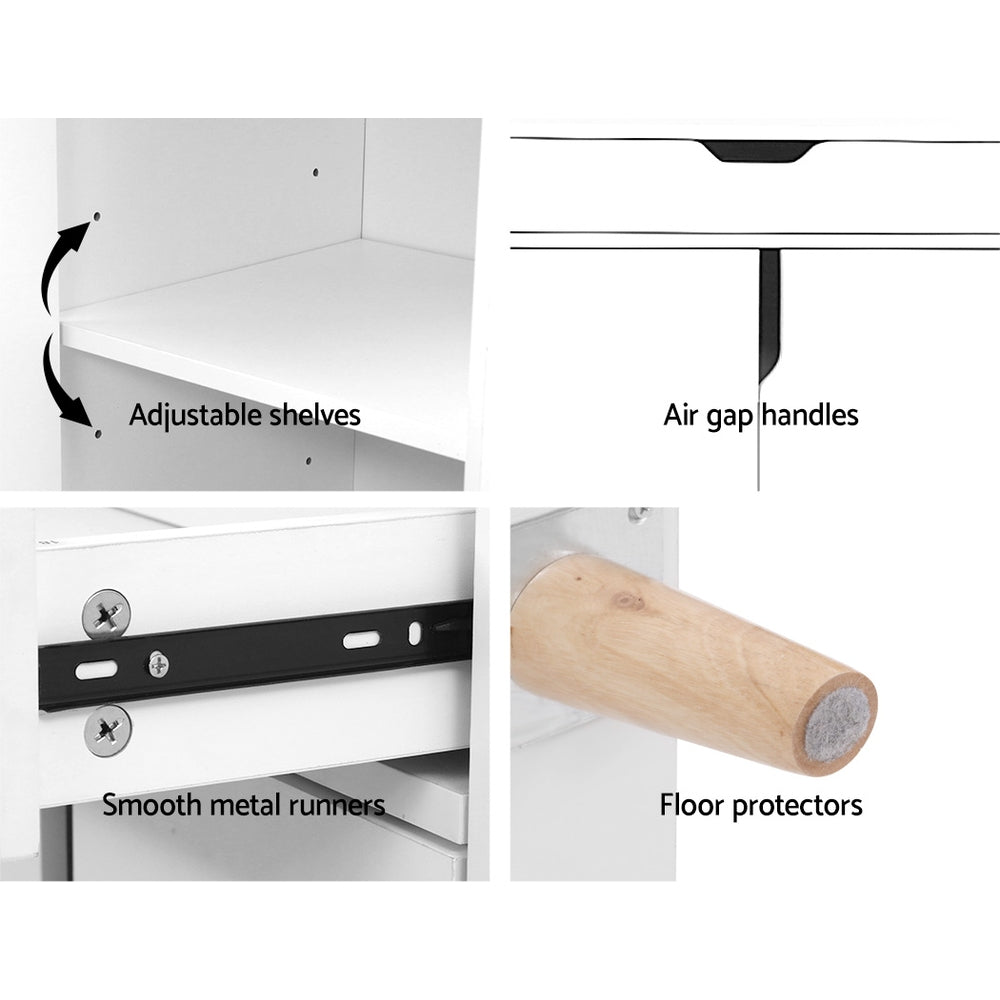 Adjustable 26-Pair Shoe Rack Cabinet
