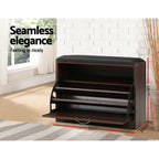 Walnut Shoe Rack and Storage Bench