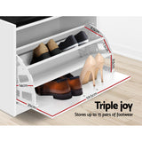 White Multifunctional Shoe Rack and Bench