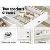 Artiss White Console Table with 2 Drawers