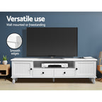Artiss KUBI 160cm White TV Cabinet