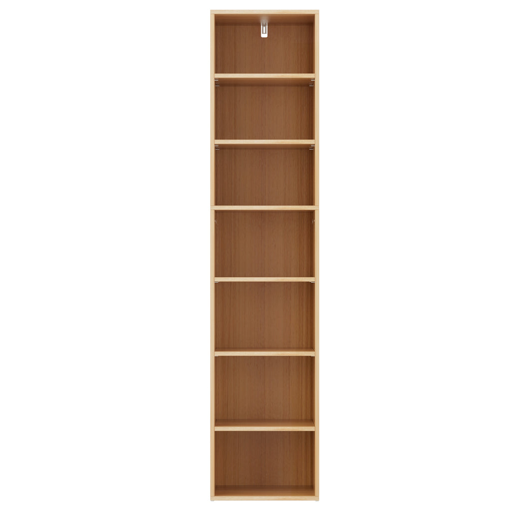 Artiss MILO Pine 7-Tier Bookshelf