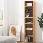 Artiss MILO Pine 7-Tier Bookshelf