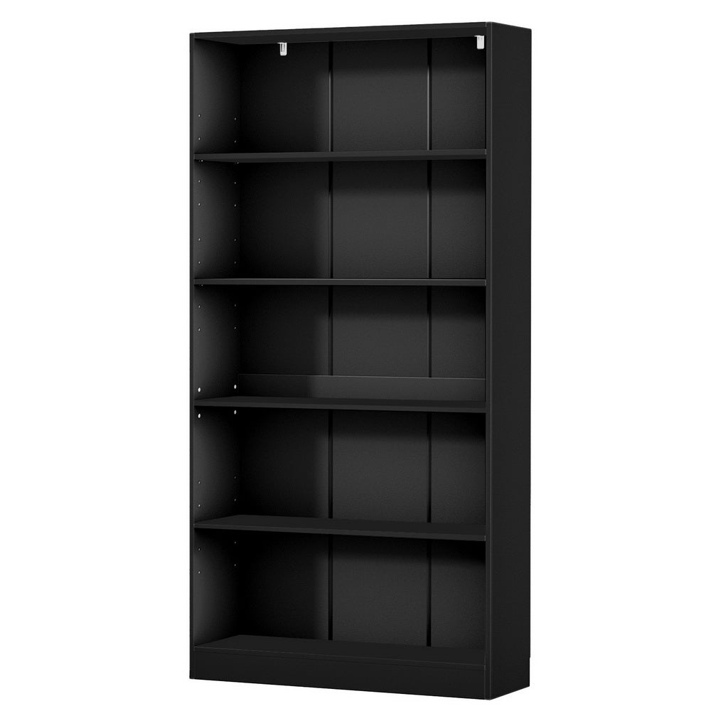 Artiss ANTON 5-Tier Bookshelf in Black
