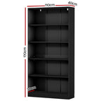 Artiss ANTON 5-Tier Bookshelf in Black