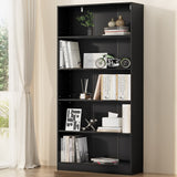 Artiss ANTON 5-Tier Bookshelf in Black