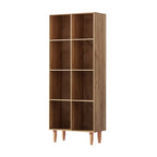 Artiss 4-Tier Walnut Bookshelf Bookcase