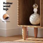 Artiss 4-Tier Walnut Bookshelf Bookcase