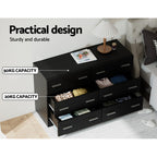 Elegant 6-Drawer Black Chest of Drawers