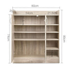 Adjustable Shoe Rack Cabinet for 21 Pairs