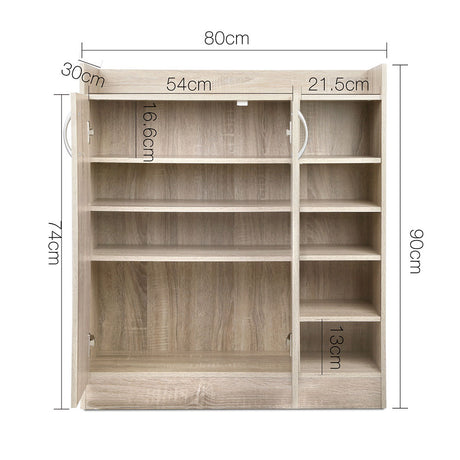 Adjustable Shoe Rack Cabinet for 21 Pairs