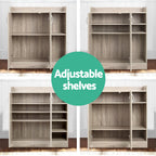 Adjustable Shoe Rack Cabinet for 21 Pairs