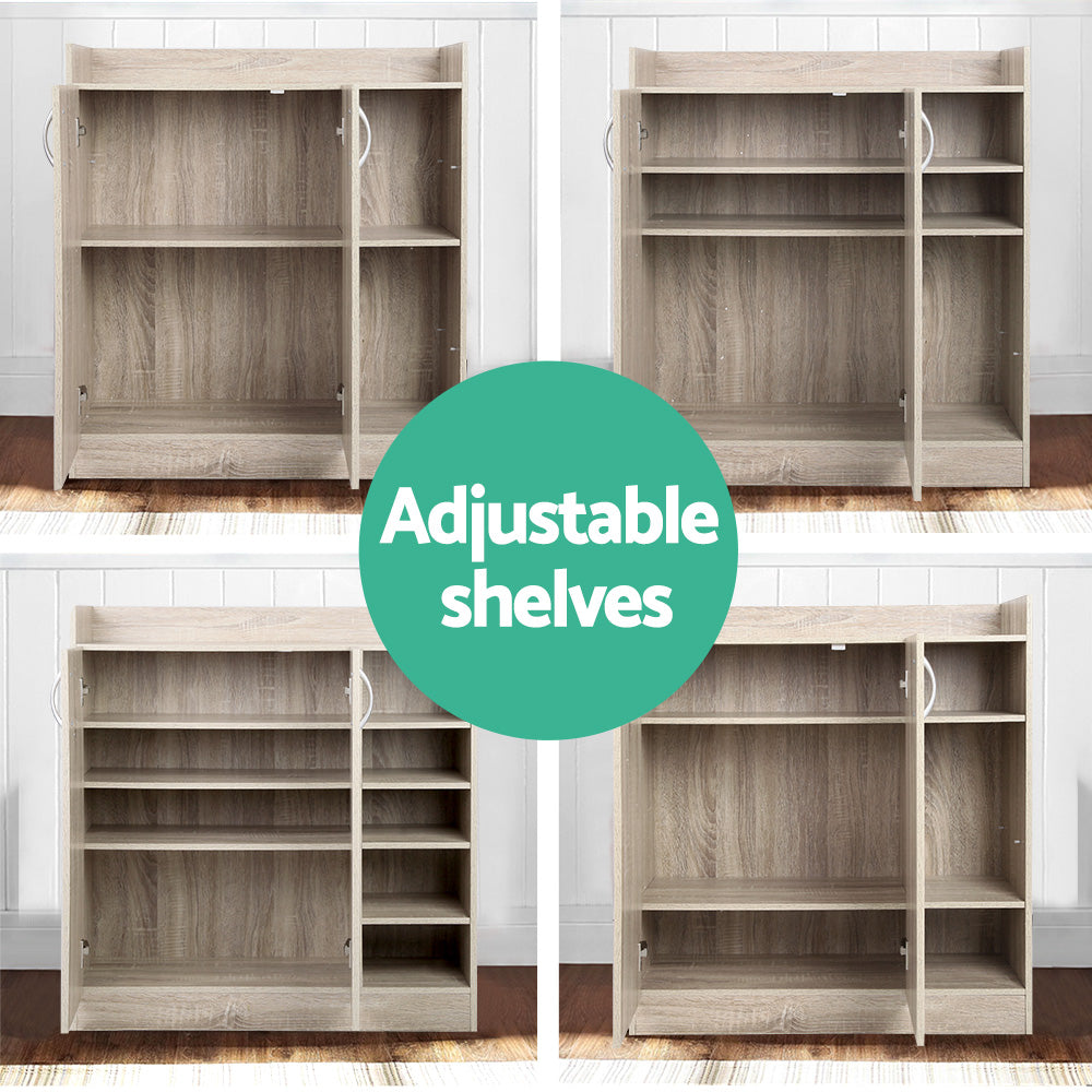 Adjustable Shoe Rack Cabinet for 21 Pairs
