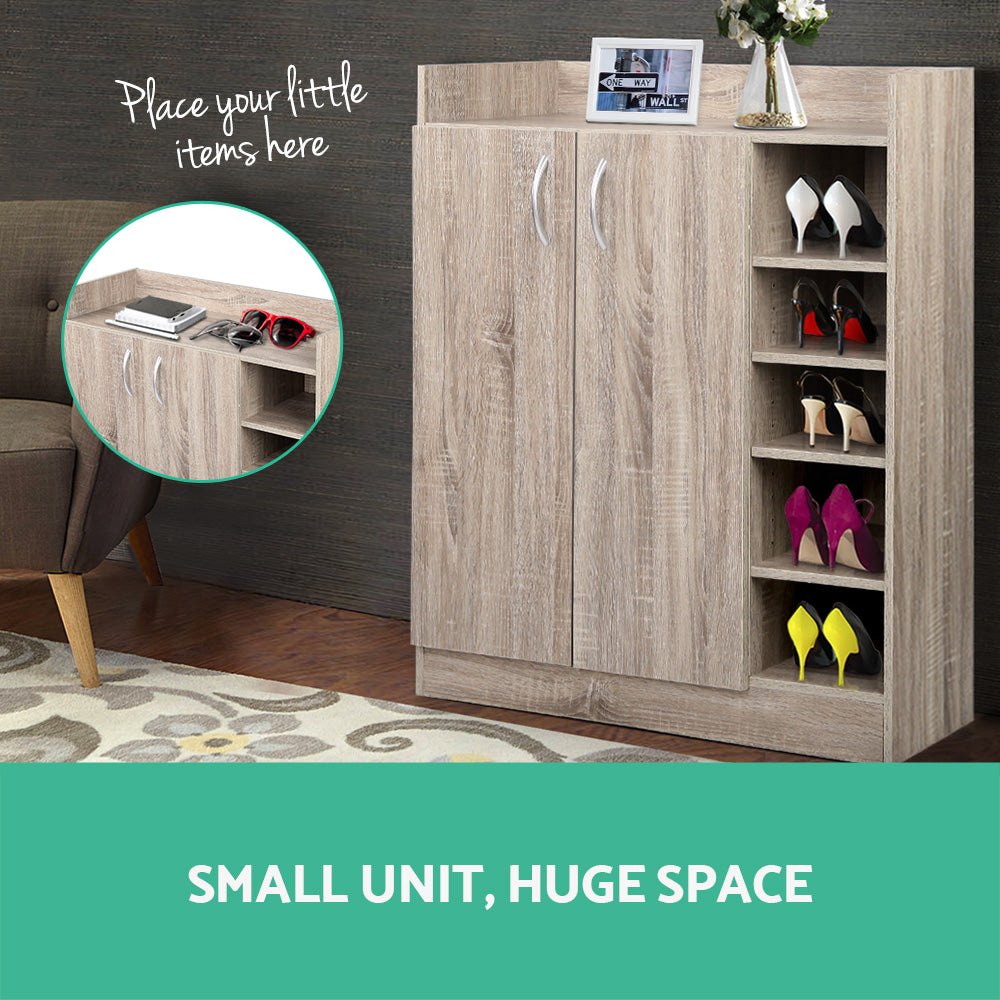 Adjustable Shoe Rack Cabinet for 21 Pairs