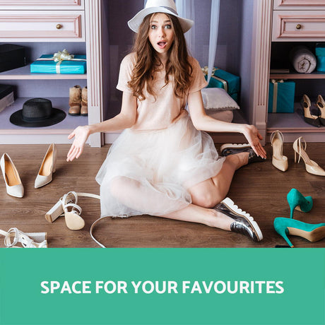 Adjustable Shoe Rack Cabinet for 21 Pairs