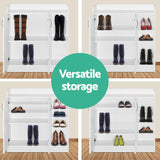 Adjustable Shoe Rack Cabinet for 21 Pairs