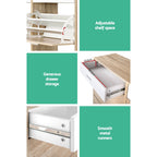 Adjustable 36-Pair Shoe Rack Cabinet