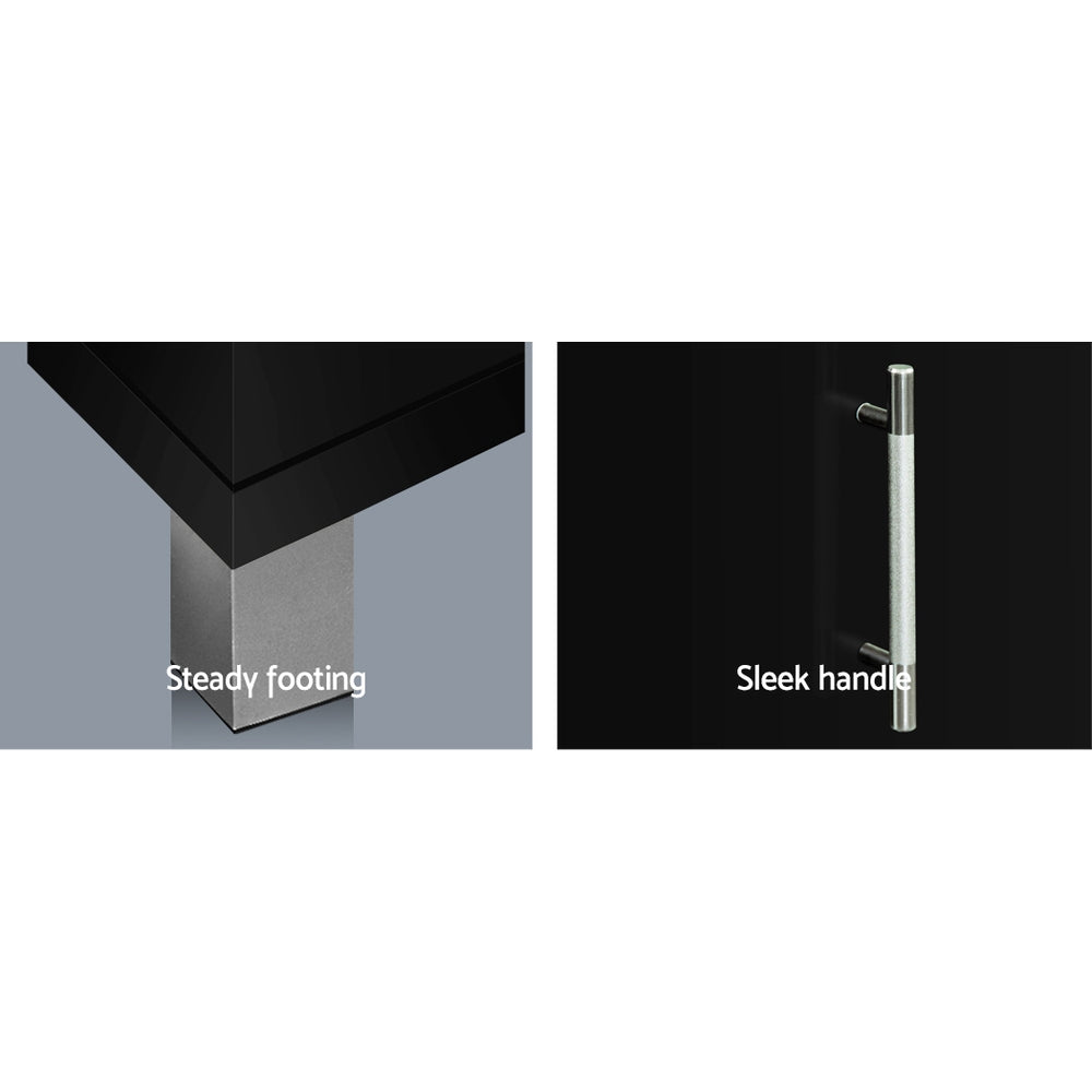 Artiss 190cm Black Entertainment Unit