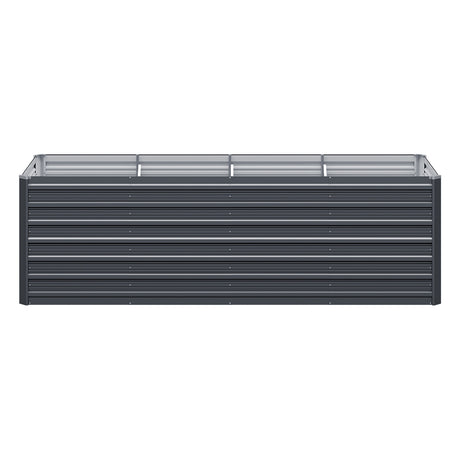 Green Fingers Garden Bed 320x80x77cm Planter Box Raised Container Galvanised Herb