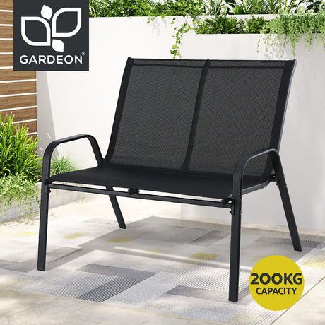Gardeon 2-Seat Steel Outdoor Patio Bench