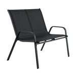 Gardeon 2-Seat Steel Outdoor Patio Bench
