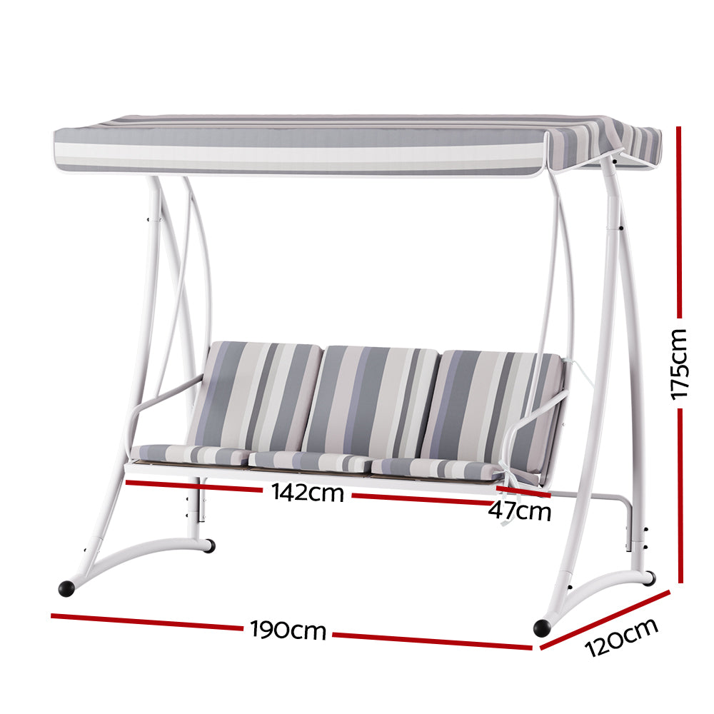 Gardeon Canopy Swing Chair - Stylish Outdoor Comfort
