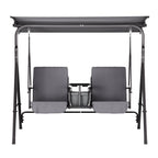 Gardeon Elegant Grey 2-Seater Outdoor Swing Chair