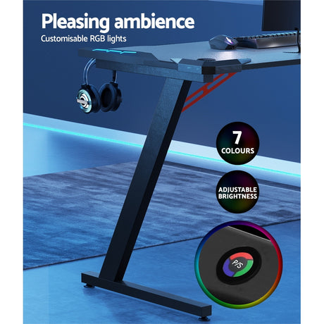 Artiss 120CM RGB Gaming Desk