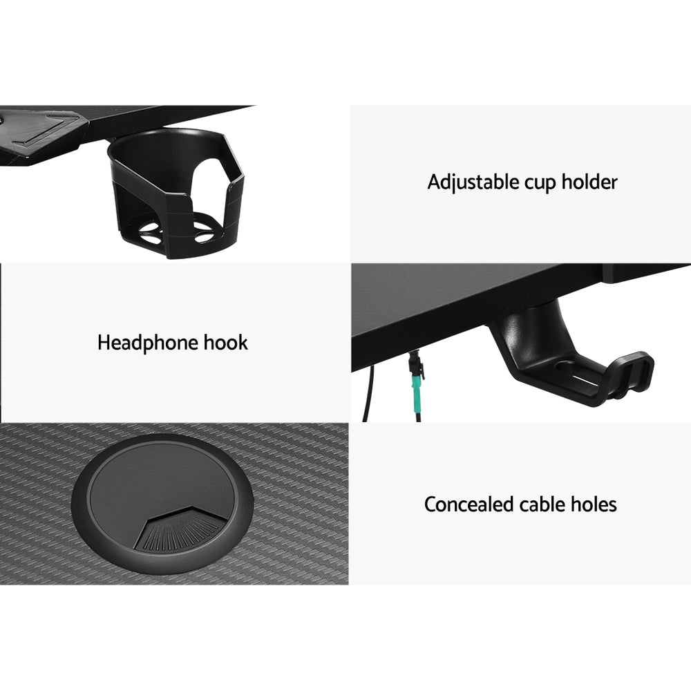 Artiss 140CM Gaming Desk with RGB Lighting