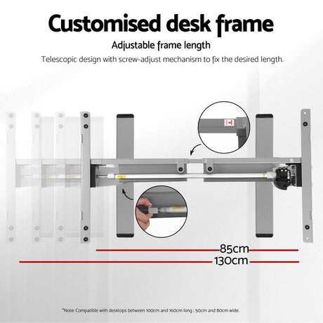 Artiss Electric Height Adjustable Desk Frame
