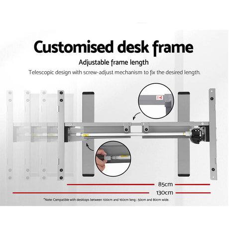 Artiss 140CM Electric Height Adjustable Desk