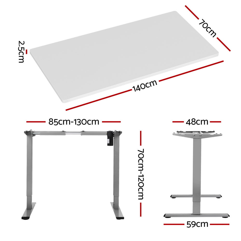 Artiss 140CM Electric Height Adjustable Desk