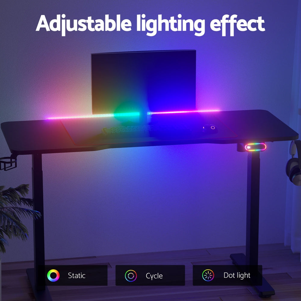 Artiss Motorised Gaming Desk with RGB Lighting