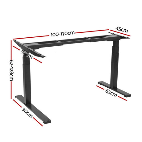 Artiss L-Shaped Motorised Standing Desk Frame