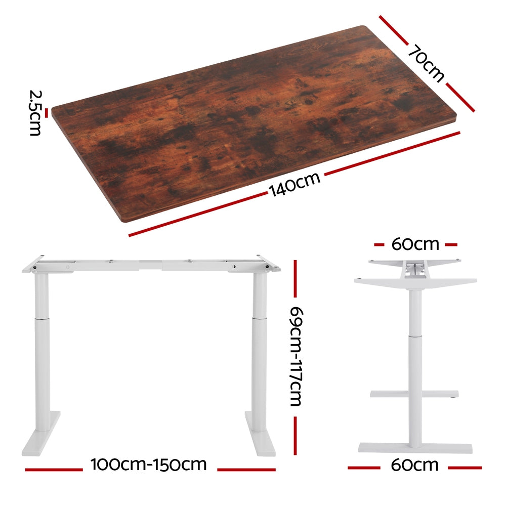 Artiss Motorised Height Adjustable Standing Desk