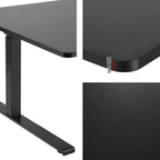 Artiss L-Shaped Motorised Standing Desk 160CM Black