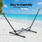 Gardeon Hammock Bed Stand Steel Frame Outdoor Indoor