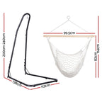Gardeon Hammock Hanging Chair with Heavy Duty Steel Stand