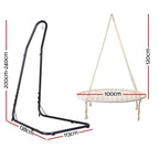 Gardeon Hammock Hanging Chair with Steel Stand